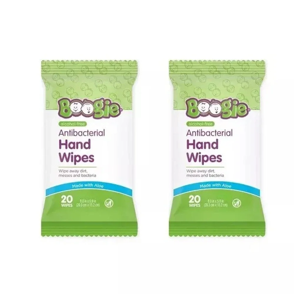 Boogie Moisturizing Hand Wipes - 40ct/2pk